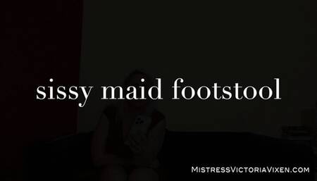sissy footstool for her Mistress