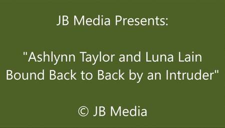 Ashlynn and Luna Cuffed and Taped by an Intruder - WMV