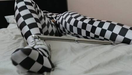 Locked Up Zentai Doll is Dominated and Rubber Pussy Vibrated