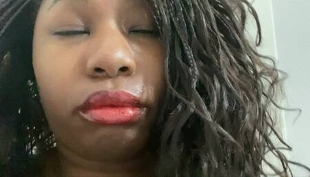 Giantess Drooling on Pickup Truck 1080