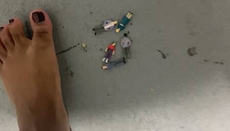 Giantess Peeing on Tiny Humans 1080