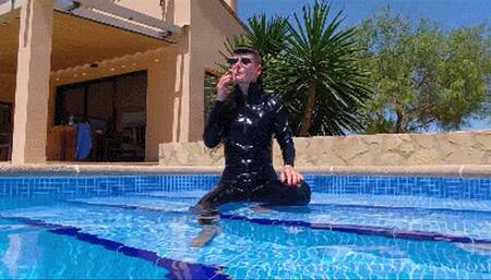 POV - You and me in the pool at Mallorca!