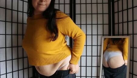 Honey, I outgrow my oversize sweater! [MOV]