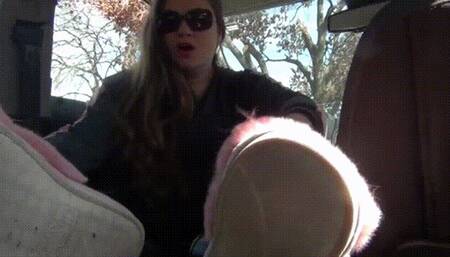 Backseat Passenger Worships My Smoke And Pretty Feet (MP4) ~ MissDias Playground