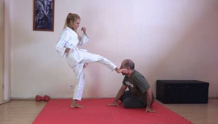 CECILIA - Lethal Karateka Feet - Fight Me, Bully! - EXTREME Punishment With Kicking And Stomping 720p