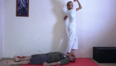 CECILIA - Lethal Karateka Feet - Trampling And Facestanding With Victory Poses