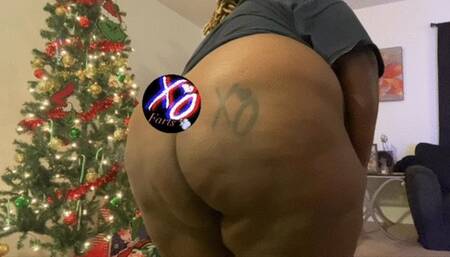 Farting near Christmas tree