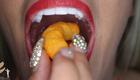 Bella Mouth Eating Close Ups