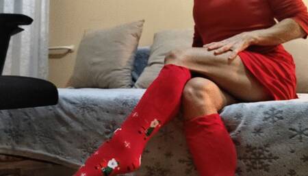 Iron Ivy, her Santa Claus socks