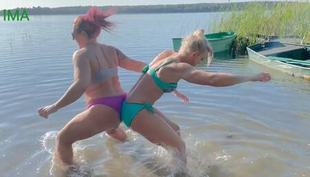 Kat vs Viper butt-off lake match