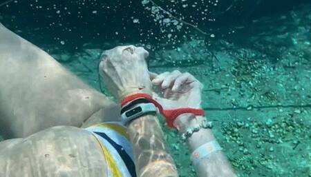 Carissa wearing Silicone Bondage in the Springs