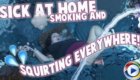 Stayed home sick and ended up making it rain in the living room! Smoking, squirting, BBW, MILF, big ass, clear dildo, masturbating, vibrator, hairy pussy, candyxxkitty Candice Cougar (WMV)