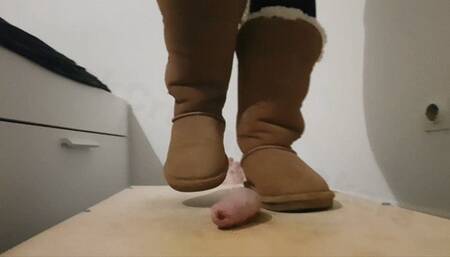 Cock Crush Cum with Winter Boots