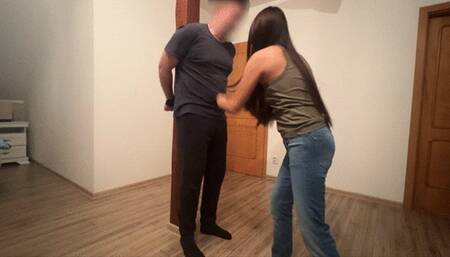 Bare Knuckle Belly Punching Tied Slave | Human Punching Bag | WMV