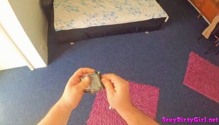 Fucking instread of going to a party and then playing with herself