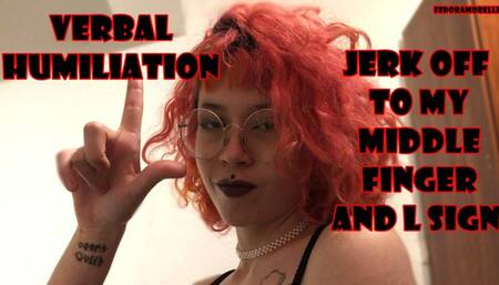 CUM ON MY MIDDLE FINGER