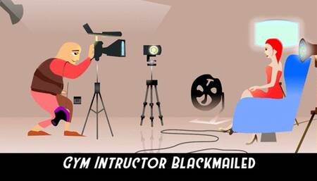 Blackmailed Submissive Gym Instructor Follows Orders