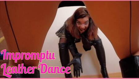 Impromptu leather dance