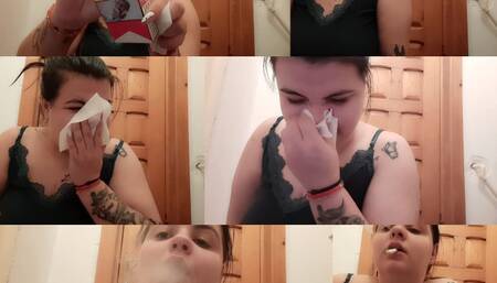 blowing the nose and coughing in the morning