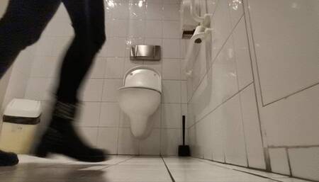 Big Fat Extra Loud Fart Symphony in work toilet next to coworkers