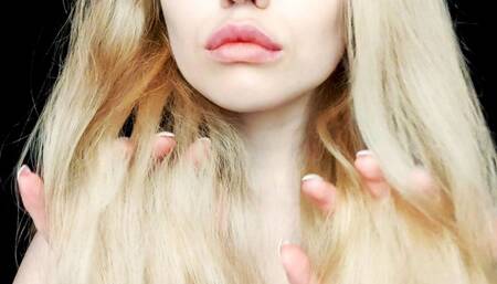 Getting ready for bed combing my hair