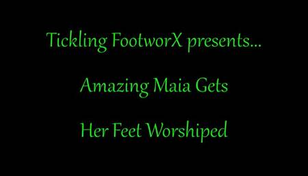 Amazing Maia Feet Worshiped