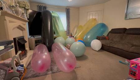 Balloon destruction 4k 60fps