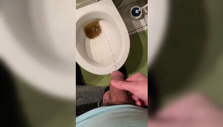 Pissing in the sink while thinking of him