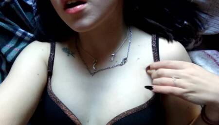 Daily homemade striptease with masturbation close up