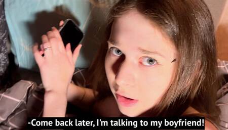 I'm talking to my boyfriend right now, I remember I promised you sex