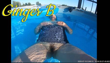 Ginger B leaving a surprise on a trailcam