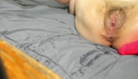 FUCKING HOT SEXY PINK DILDO TOY PUSSY SQUIRTS AND CUMS EVERY WHERE ROMANTIC LOVERS LOVE TO FUCK