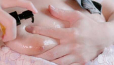 Small tits under JK school uniform is soft and smooth