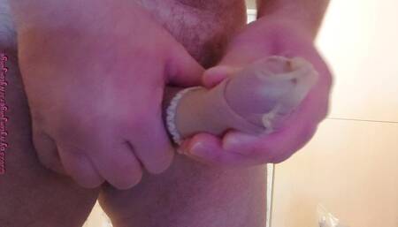 The penis sleeve made of nylon 2