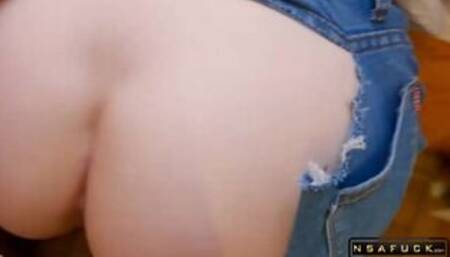 DoggyFuck Tight Pussy Stepsister near th