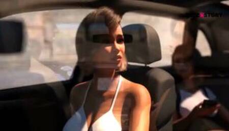 [Gameplay] No more money visual novel episode one Part two - hero's gf giving kiss...