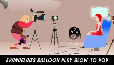 Evangelines Balloon Play in Pantyhose