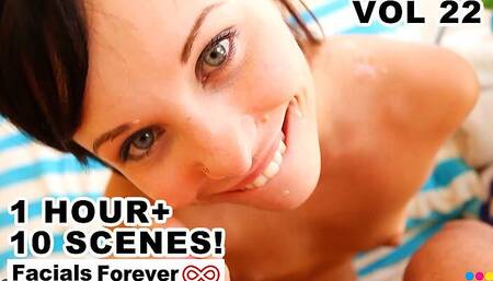 Facials forever compilation 10 facials from top web models over 1 hour - volume 22