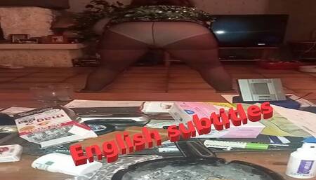 [en] Lady Chloe returns from her job - amateur