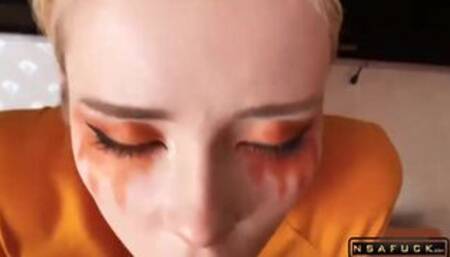 Stepsister Deepthroat and Cowgirl on Dic