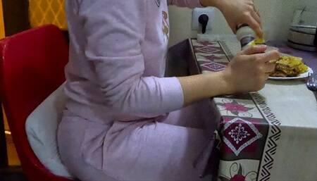 Stuffed tight and having sex in my full body stockings