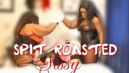 Sissy Gets Spit Roasted by Ebony Dommes - Queen Melanin & Madam Carmen