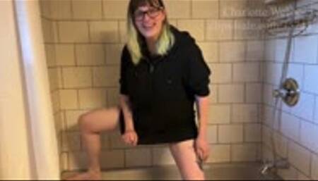 Charlotte Webb's Pee Desperation and Leg Shave