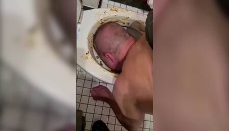Fag Licks Shitty Toilet