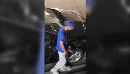 street fucking and pissing with a giant cock