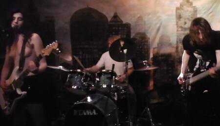 A Void topless on stage