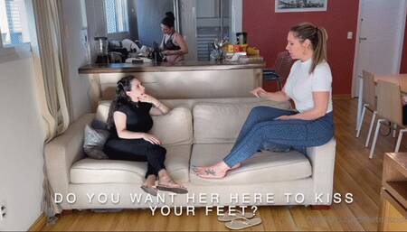 LANA NOCCIOLI lesbian worship - GODDESS GRAZI female slave WORSHIP my PRETTY FEET