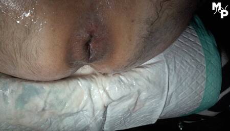 Close up gay anal fisting