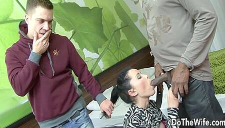 Wife Bonita Iljimae Gets Her Tight Holes Drilled While Cuck Cleans Up P1