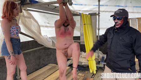 Extreme nipple busting with Master Bex - Miss Eva Ray & Master Bex - MP4 SD